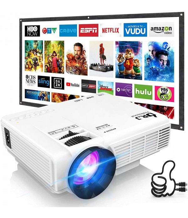 DR. J Professional HI-04 Mini Projector Outdoor Mo...