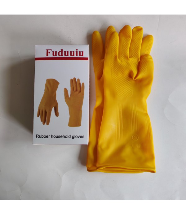 Fuduuiu Rubber Household Gloves Cleaning Gloves, R...